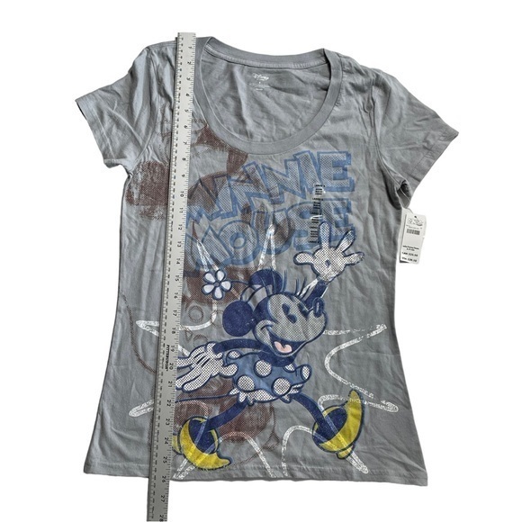 NWT Womens Small Shirt Disney Store Minnie Mouse grey t-shirt short sleeve Core‎ - Picture 6 of 11